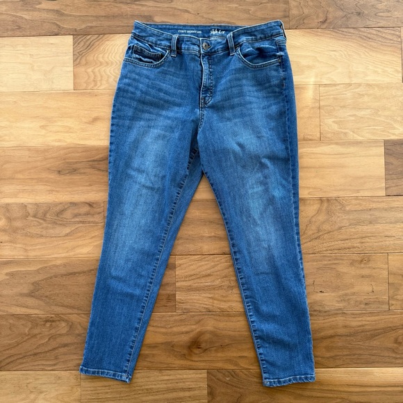 Two Pairs of Womens Style & Co Skinny Blue Jeans Size 12 Short Great Condition!! - Picture 4 of 7